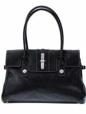 Michael Kors vintage black leather satchel